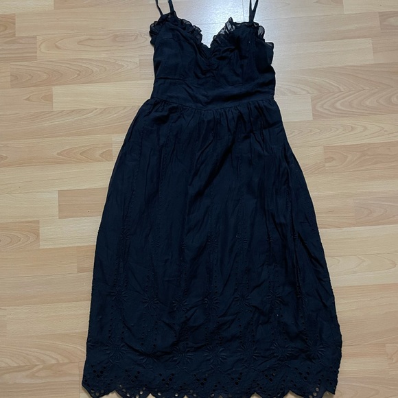 Abercrombie and Fitch Long  Navy Dress - Picture 3 of 8